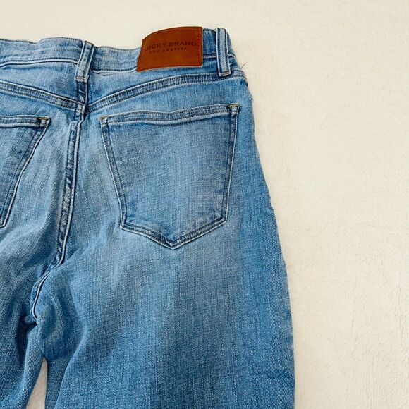 Lucky Brand Straight Ankle Crop Jeans 8/29 Mid Rise Dark Wash Denim - Picture 14 of 16